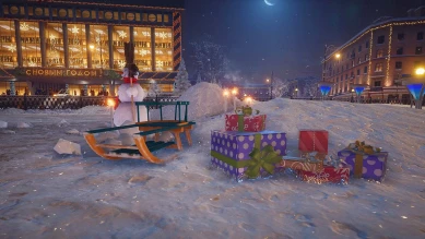 Скриншоты новогоднего ангара в Мире танков. Часть 2