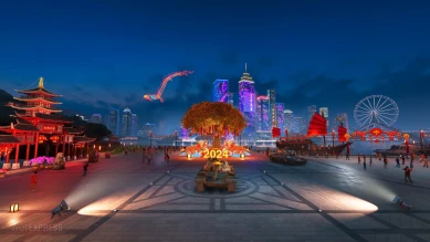 Ангар в честь Восточного Нового года 2024 в World of Tanks