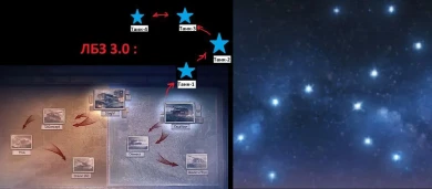 Один из подписчиков нашел схожесть карты ЛБЗ по расположению с расположением звезд