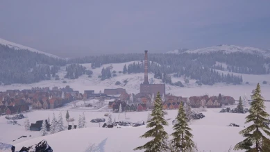 Скриншоты новой карты Снежный курорт в Мире танков