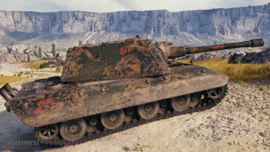 Настраиваемый 2D-cтиль «Мифический зверь (алый)» для режима "Натиск" в World of Tanks Настраиваемый 2D-cтиль «Мифический зверь (алый)» для режима "Натиск" в World of Tanks