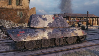 Настраиваемый 2D-cтиль «Мифический зверь (алый)» для режима "Натиск" в World of Tanks Настраиваемый 2D-cтиль «Мифический зверь (алый)» для режима "Натиск" в World of Tanks