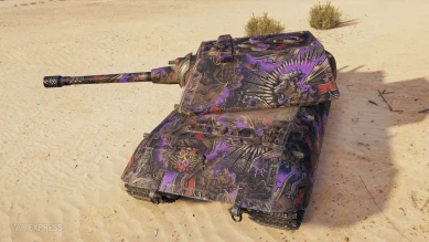 Настраиваемый 2D-cтиль «Мифический зверь (алый)» для режима "Натиск" в World of Tanks Настраиваемый 2D-cтиль «Мифический зверь (алый)» для режима "Натиск" в World of Tanks