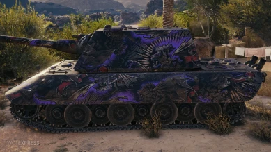 Настраиваемый 2D-cтиль «Мифический зверь (алый)» для режима "Натиск" в World of Tanks Настраиваемый 2D-cтиль «Мифический зверь (алый)» для режима "Натиск" в World of Tanks