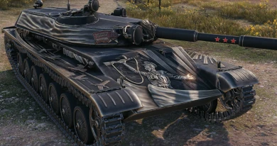 3D-стиль «Крылья Победы» для танка Т-100 ЛТ в Мире танков