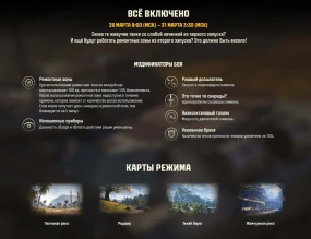 Аркада "Всё включено" в Мире танков