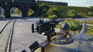 3D-объект «Тяжёлый пулемёт» из обновления 1.28.1 в World of Tanks