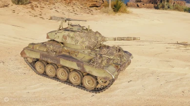 Танк Chaffee Camouflaged из обновления 1.28.1 в World of Tanks