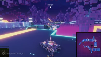 «Сияние неона» — режим в Аркаде. Полоса препятствий в World of Tanks