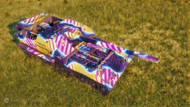 2D-стиль «Неоновый демон» из обновления 1.28.1 в World of Tanks