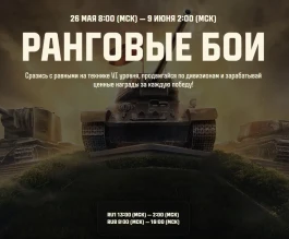 Ранговые бои на шестёрках в Мире танков. Подробности