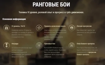 Ранговые бои на шестёрках в Мире танков. Подробности