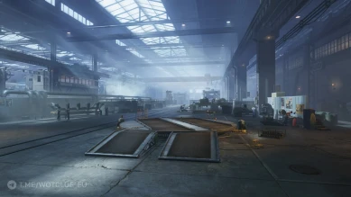 Облёт и Музыка нового Ангара из обновления 2.0 в World of Tanks