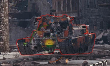 Обновленный индикатор бронепробития из обновления 2.0 в World of Tanks