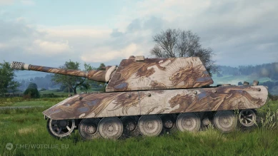 Настраиваемый 2D-cтиль «Король драконов (лазурный)» из обновления 2.0 в World of Tanks