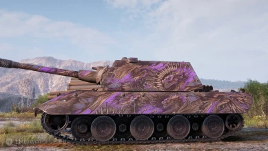 Настраиваемый 2D-cтиль «Король драконов (лазурный)» из обновления 2.0 в World of Tanks