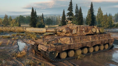Уникальная кастомизация танка 11 уровня FV4025 Contriver в World of Tanks 2.0