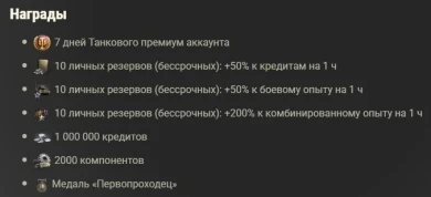 Начислили награды за закрытый тест в World of Tanks