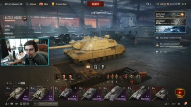 Стример «shroud» играет в World of Tanks