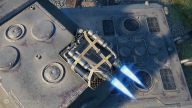 3D-объект «Реактивный ранец» из обновления 2.0 в World of Tanks