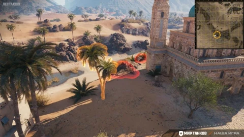 Изменения на карте «Песчаная река» в обновлении 1.38 Мир танков