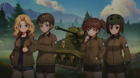 Коллаборация Girls und Panzer в World of Tanks (октябрь 2025)