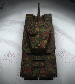 2D-стиль «Хохломской тактический» из события «Наш Новый год» 2026 в Мире танков