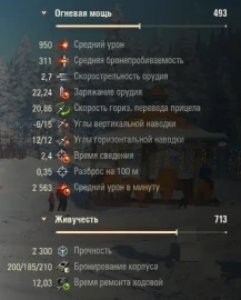 Танк Stug Maus 17 cm из Новогодних контейнеров в Мире танков. Наш новый год 2026