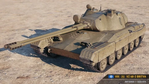 Vz 68-2 Britva — премиум танк 8 уровня с автопушкой в Мире танков