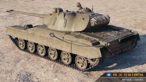 Vz 68-2 Britva — премиум танк 8 уровня с автопушкой в Мире танков
