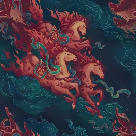 2D-стиль «Царствование огненного коня» из обновления 2.1.1 в World of Tanks