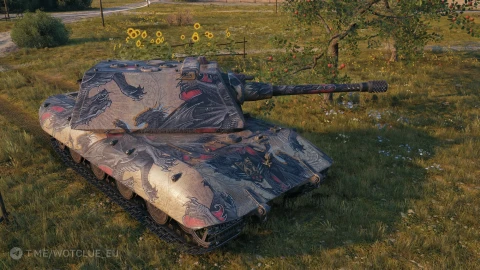 Настраиваемый 2D-cтиль «Король драконов (алый)» из обновления 2.1.1 в World of Tanks