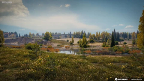 Новый вариант освещения на карте «Малиновка» из обновления 1.40 в Мире танков