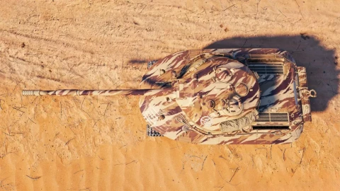 2D-стиль «Песчаный страж» из торгового каравана в Мире танков