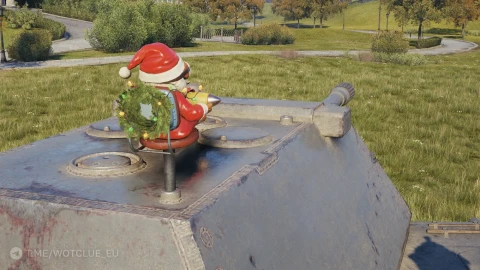 3D-объект «Праздничный гном» в World of Tanks