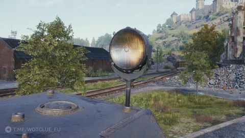 3D-объект «Передвижной прожектор» в World of Tanks
