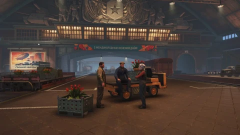 Специальный ангар на 8 марта в Мире танков