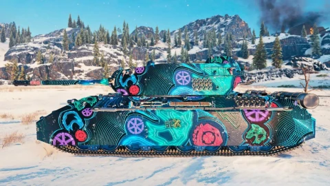 2D-стиль «Непостижимая аномалия» из Боевого пропуска: Артефакты прошлого в Мир танков