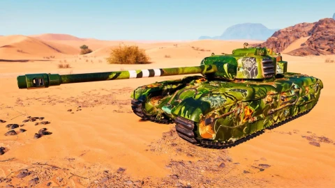 2D-стиль «Охотник за артефактами» из Боевого пропуска: Артефакты прошлого в Мир танков