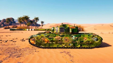 2D-стиль «Охотник за артефактами» из Боевого пропуска: Артефакты прошлого в Мир танков