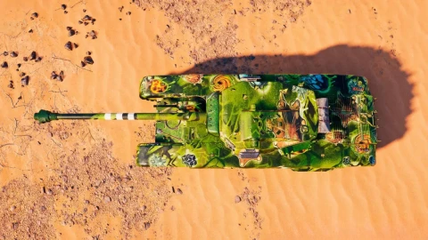 2D-стиль «Охотник за артефактами» из Боевого пропуска: Артефакты прошлого в Мир танков