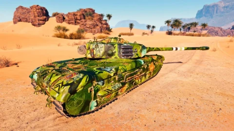 2D-стиль «Охотник за артефактами» из Боевого пропуска: Артефакты прошлого в Мир танков