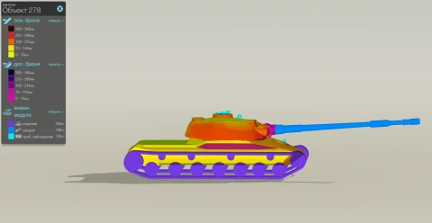 ТТХ нового танка Объект 278 из Конструкторского бюро в Мире танков