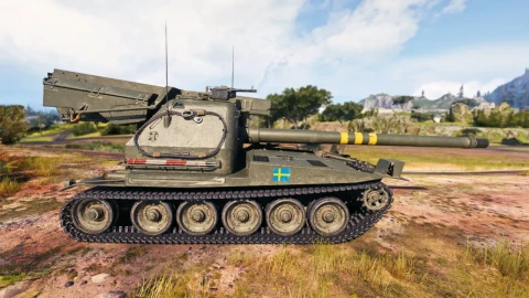 Скриншоты и ТТХ шведской арты 10 уровня VK 155 Projekt на супертесте Мира танков