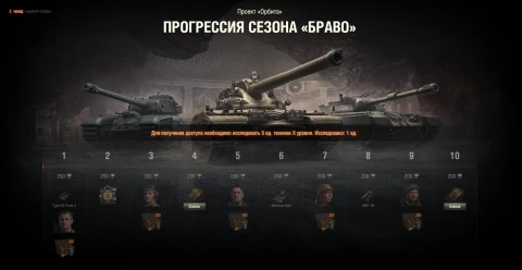 Проект «Орбита» сезон «Браво» в обновлении 1.41 Мир танков