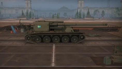 Шведская арта 7 уровня Kanonvagn в Мире танков