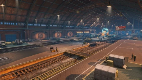 Специальный ангар для события «В космос!» в Мире танков