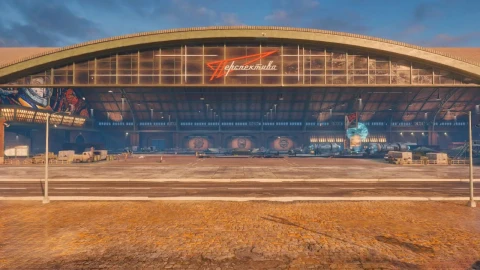 Специальный ангар для события «В космос!» в Мире танков