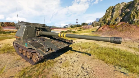 Скриншоты и ТТХ шведской САУ 8 уровня AKV60 Utkast 1 в Мире танков