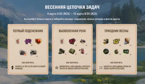 Боевые задачи в честь 8 марта в Мире танков